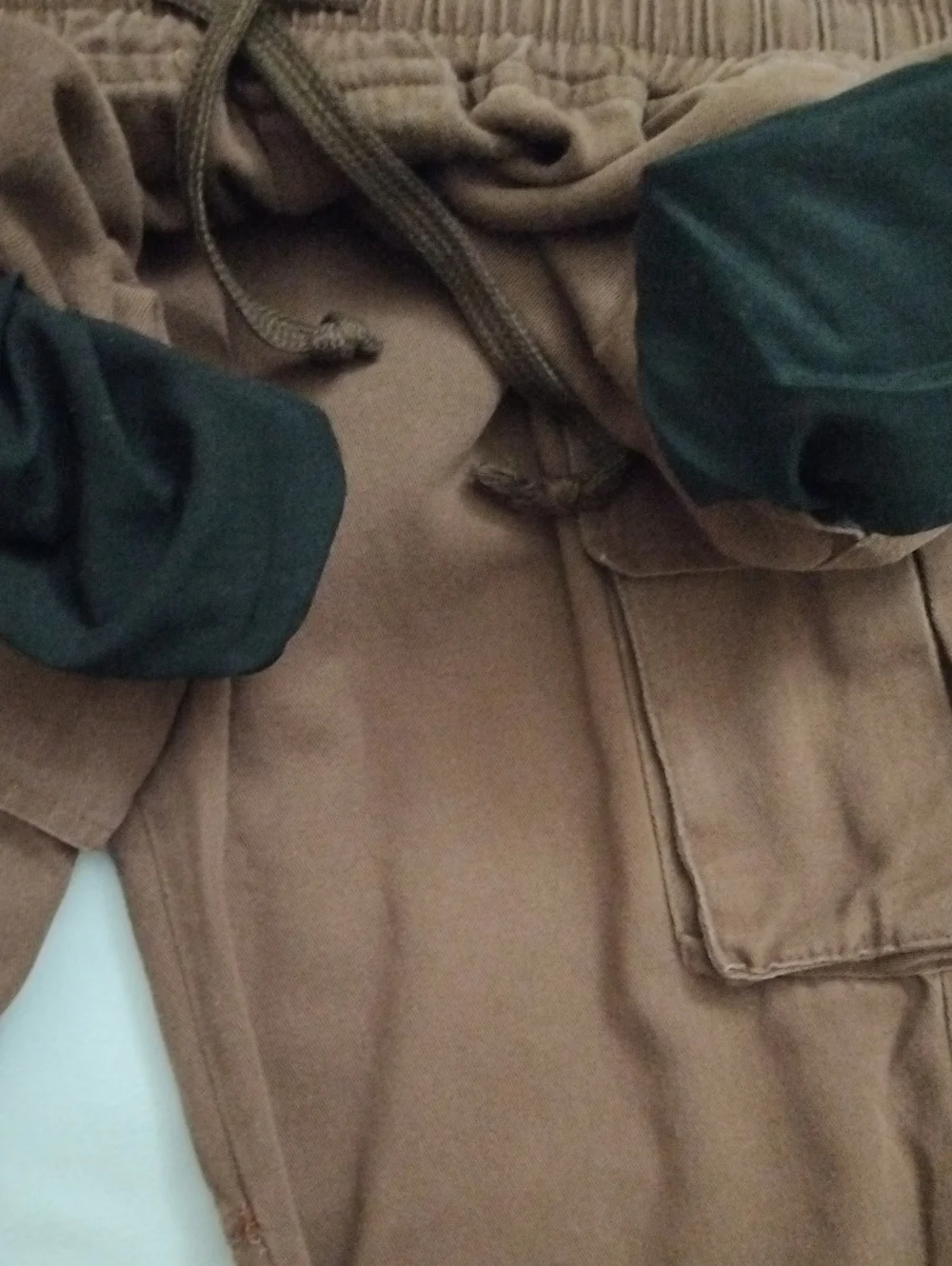 Men's Cargo Jogger Style Streetwear Elastic Waist Comfort XL Brown